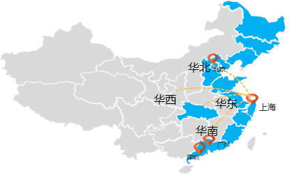 全国布局示意